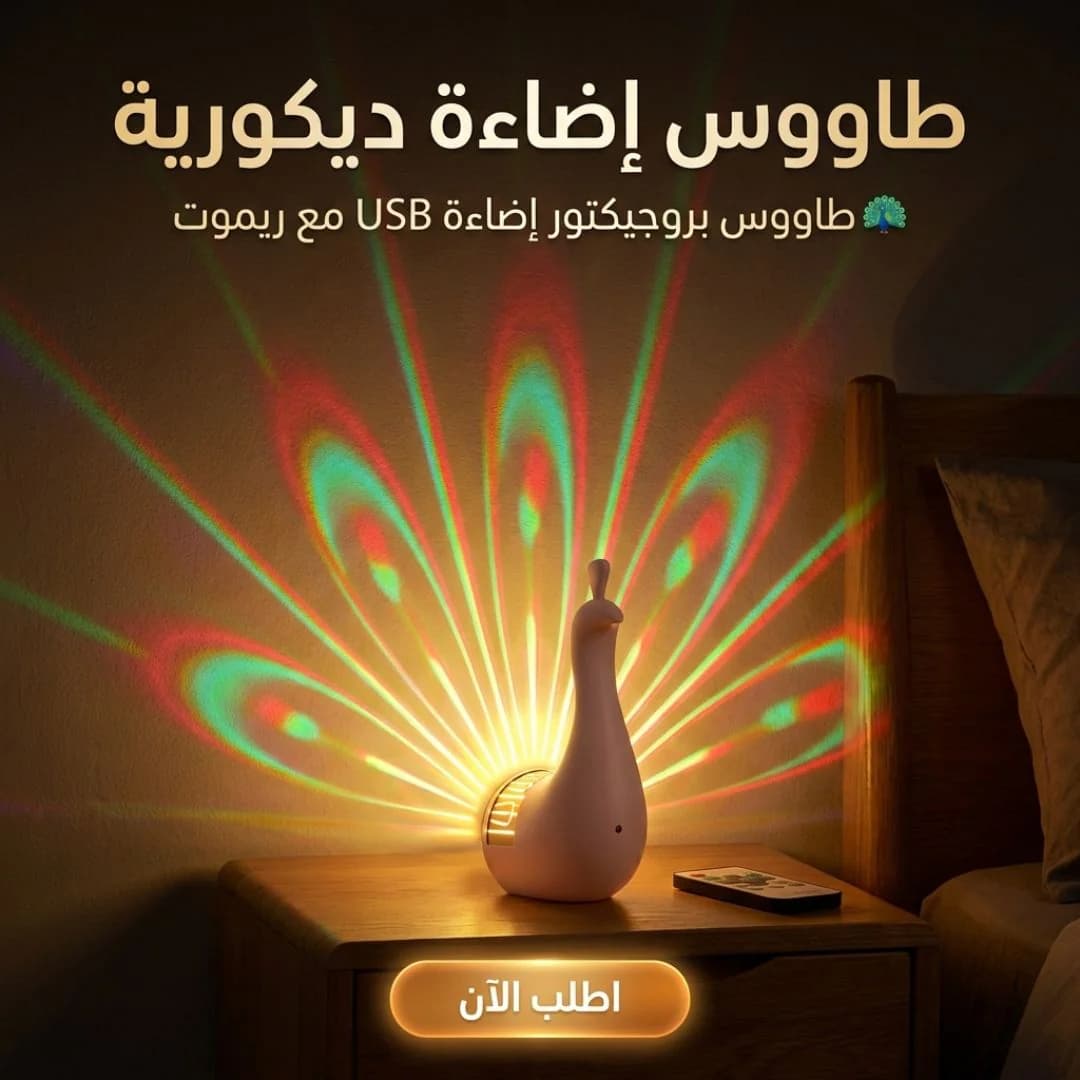 طاووس الإضاءة الديكورية